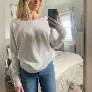 Beige slouchy Allsaints long sleeve